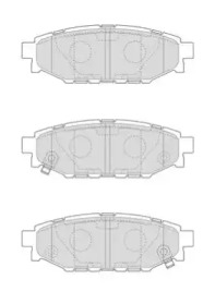 Комплект тормозных колодок (NECTO: FD7281A)