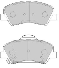 Комплект тормозных колодок (NECTO: FD7612A)