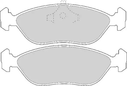 Комплект тормозных колодок (NECTO: FD6705A)