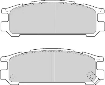 Комплект тормозных колодок (NECTO: FD6708A)