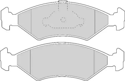 Комплект тормозных колодок (NECTO: FD6711A)