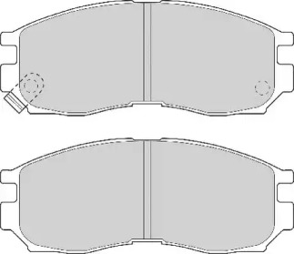 Комплект тормозных колодок (NECTO: FD6574A)