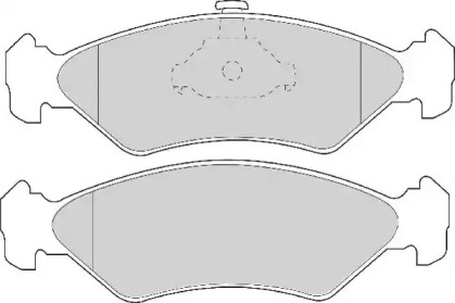 Комплект тормозных колодок (NECTO: FD6712A)