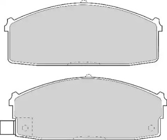 Комплект тормозных колодок (NECTO: FD6569A)