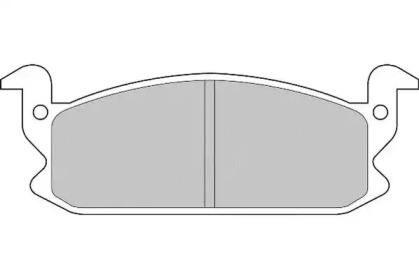 Комплект тормозных колодок (NECTO: FD6555A)