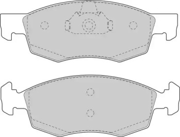 Комплект тормозных колодок (NECTO: FD6846A)