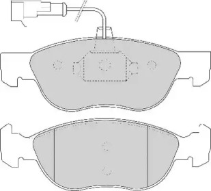 Комплект тормозных колодок (NECTO: FD6734A)