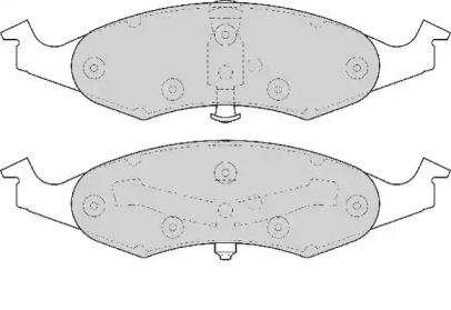 Комплект тормозных колодок (NECTO: FD6722A)