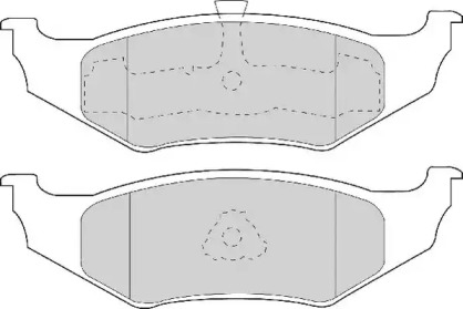 Комплект тормозных колодок (NECTO: FD6723A)