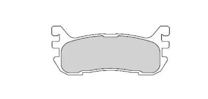 Комплект тормозных колодок (NECTO: FD6750A)