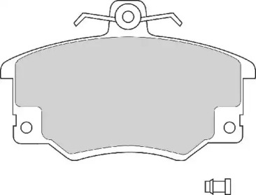 Комплект тормозных колодок (NECTO: FD221A)