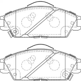 Комплект тормозных колодок (NECTO: FD7360A)