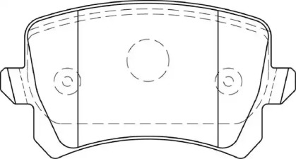 Комплект тормозных колодок (NECTO: FD7350A)