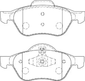 Комплект тормозных колодок (NECTO: FD7229A)