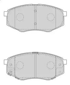 Комплект тормозных колодок (NECTO: FD7569A)