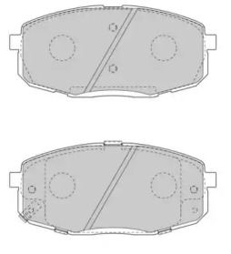 Комплект тормозных колодок (NECTO: FD7570A)