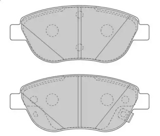 Комплект тормозных колодок (NECTO: FD7573A)