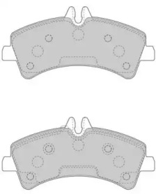 Комплект тормозных колодок (NECTO: FD7561V)