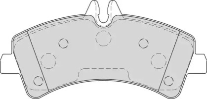 Комплект тормозных колодок (NECTO: FD7582V)