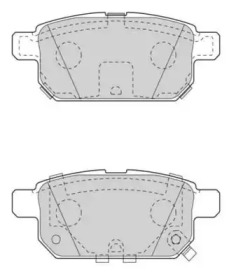 Комплект тормозных колодок (NECTO: FD7562A)