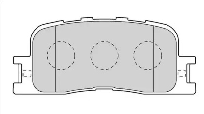 Комплект тормозных колодок (NECTO: FD7558A)