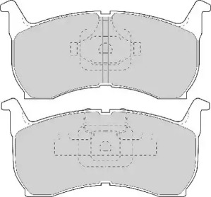 Комплект тормозных колодок (NECTO: FD896A)