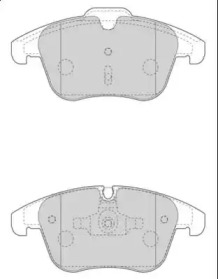 Комплект тормозных колодок (NECTO: FD7596A)