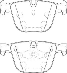 Комплект тормозных колодок (NECTO: FD7470A)