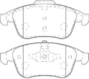 Комплект тормозных колодок (NECTO: FD7445A)