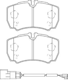 Комплект тормозных колодок (NECTO: FD7447V)