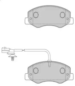 Комплект тормозных колодок (NECTO: FD7510V)