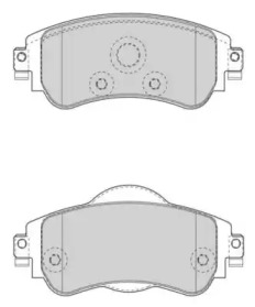 Комплект тормозных колодок (NECTO: FD7501A)