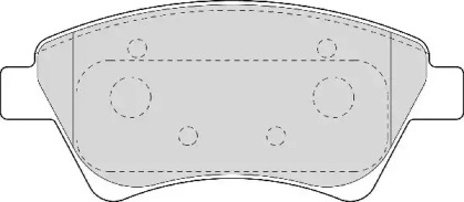 Комплект тормозных колодок (NECTO: FD6958A)