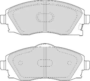 Комплект тормозных колодок (NECTO: FD6960A)