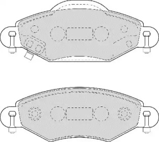 Комплект тормозных колодок (NECTO: FD6967A)