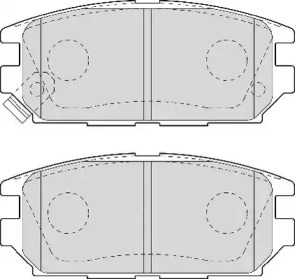 Комплект тормозных колодок (NECTO: FD6943A)