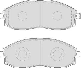 Комплект тормозных колодок (NECTO: FD6951V)