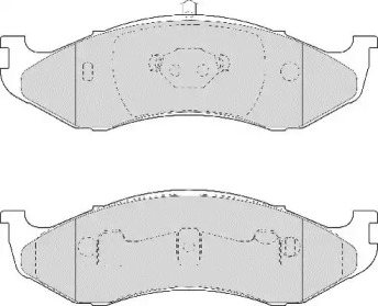 Комплект тормозных колодок (NECTO: FD6952A)