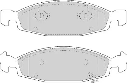 Комплект тормозных колодок (NECTO: FD6953A)