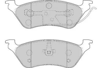 Комплект тормозных колодок (NECTO: FD6995A)