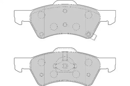 Комплект тормозных колодок (NECTO: FD7003A)