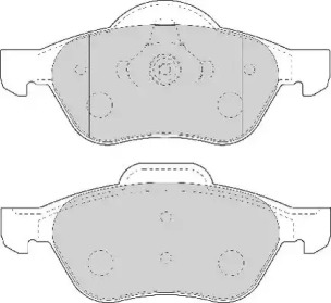 Комплект тормозных колодок (NECTO: FD7010A)