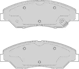 Комплект тормозных колодок (NECTO: FD6980A)