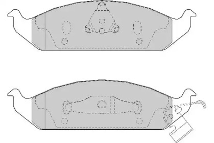 Комплект тормозных колодок (NECTO: FD6972A)