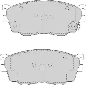 Комплект тормозных колодок (NECTO: FD6982A)