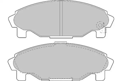 Комплект тормозных колодок (NECTO: FD6906A)