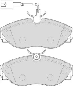 Комплект тормозных колодок (NECTO: FD6889V)