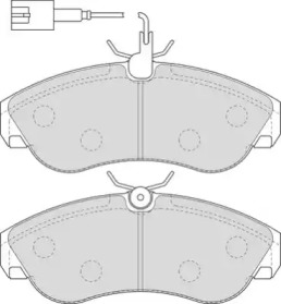 Комплект тормозных колодок (NECTO: FD6890V)