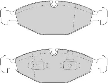 Комплект тормозных колодок (NECTO: FD6934A)