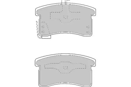 Комплект тормозных колодок (NECTO: FD6935A)